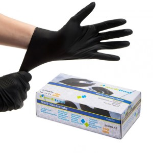 Γάντια Νιτριλίου Meditrast Μαύρα
